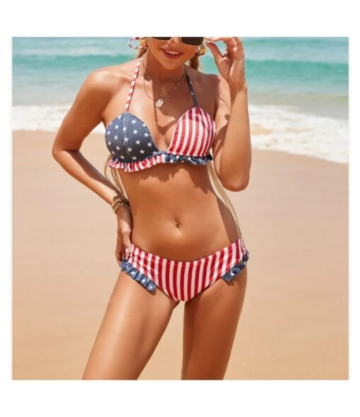 Independence Day American Flag Printed Denim Split Swimsuits Ruffled Bikini Triangle Womens Swimwear Wholesale Vendors SSN533205 -NIKA Clothing Shop 015cec97 e562 4b23 86e5 32d3d3819e97 357d11d4aa1441c64566fd2f38642f91