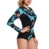 Leaf Print Long Sleeve Womens One Piece Swimsuit Athletic Sunscreen Zipper Surfing Wholesale Swimwear SSN533333 -NIKA Clothing Shop 070034af c5cc 4e47 82f0 1c177005c672 41c8c5523283071baf7ffba42a9a183d