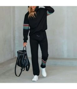 Women Striped Print Hoodies Drawstring Long Pants Wholesale Activewear Sets SO185318 -NIKA Clothing Shop 08687fc1 7821 4643 9326 b279b9bc9277 27a195e8426efd0e3d779f4253305430