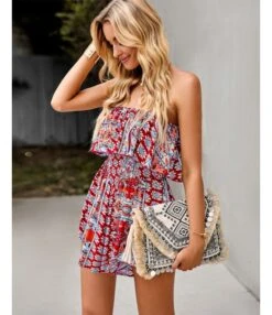 Ethnic Style Print Off Shoulder Tube Tops Loose Womens Rompers Boho Wholesale Vendors SJN533145 -NIKA Clothing Shop 08feaec7 ac36 4e8a 9457 b498e473c6d3 515e8262c2f4e47116be1f630f91e3d8