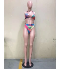 3-peices Tie-dye Bikini Swimsuit & Maxi Cover-up -NIKA Clothing Shop 11 18