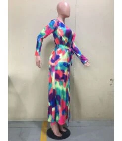 3-peices Tie-dye Bikini Swimsuit & Maxi Cover-up -NIKA Clothing Shop 15 19