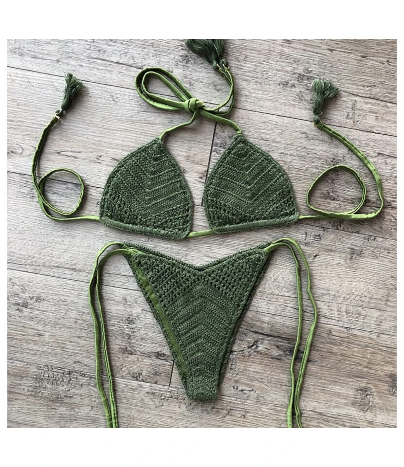 Hand Crochet Thread Sexy Beach Bikini Sets Wholesale Swimsuit Vendors SS230454 8 Hand Crochet Thread Sexy Beach Bikini Sets Wholesale Swimsuit Vendors SS230454 - Image 6