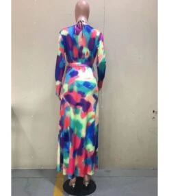 3-peices Tie-dye Bikini Swimsuit & Maxi Cover-up -NIKA Clothing Shop 16 12