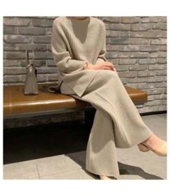 Knitted Loose Solid Color Sweater & Wide Leg Pants Loungewear Wholesale Womens 2 Piece Sets SO204474 -NIKA Clothing Shop 16d95576 2b60 4973 8c7d 964b43b0c857 1381e843c9d0cd2b694f317a5f15611e
