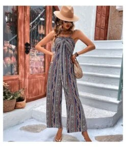 Suspenders Bohemian Python Print Slim-Fit Wide-Leg Jumpsuit Wholesale Women Clothing SJV464031 -NIKA Clothing Shop 1706622c bc8f 40f8 8934 c10addcb9e72 4739daa3bc08463382d5c47b1a474d23
