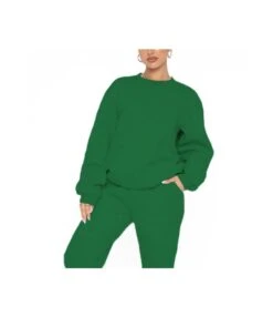 Solid Color Velvet Round Neck Pullover Long Sleeve Sweatshirt Pants Wholesale Two Piece Sets N3823103000052 -NIKA Clothing Shop 1a696e547e6a4c4c9522b0ad011a1711 5