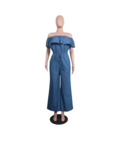 Off Shoulder Ruffles Lace Up Elastic Waist Wide-Leg Denim Maxi Jumpsuits Summer Fashion Wholesale Rompers SJ204463 -NIKA Clothing Shop 1b0ba3eb 172b 4753 b84d 3d76bc18fd7d 9eca18a9e9fe6af9ed298f73a10d0637