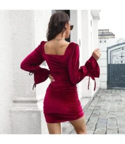 Women Puff Sleeve Velvet Square Neck Slim Fit Wholesale Bodycon Dresses SDN580690 -NIKA Clothing Shop 1ec1dae3 be26 4efa 8f92 036aedc4e26f c5f76637e50bb60c17acda7cd4705e5e