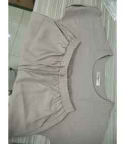 2 Pieces Plus Size Raglan Sleeve Tee Match Crop Pants Set -NIKA Clothing Shop 200901147 8 1