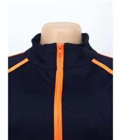 Hit Color Stand Collar Jacket And Drawcord Pants Set -NIKA Clothing Shop 201009682 17