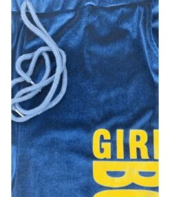 Plus Size Boss Girl Velvet Top Match Drawstring Pants Outfit -NIKA Clothing Shop 201102635 5