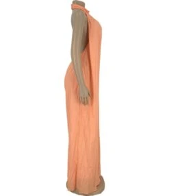 Backless Solid Color Wide-leg Mesh Halter Jumpsuit -NIKA Clothing Shop 201127121 8