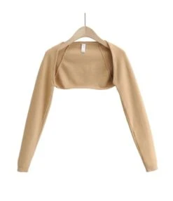 Two Pieces Jersey Set Crop Cardigan With Backless Halter Dress 21 Two Pieces Jersey Set Crop Cardigan With Backless Halter Dress -NIKA Clothing Shop 210118533 6