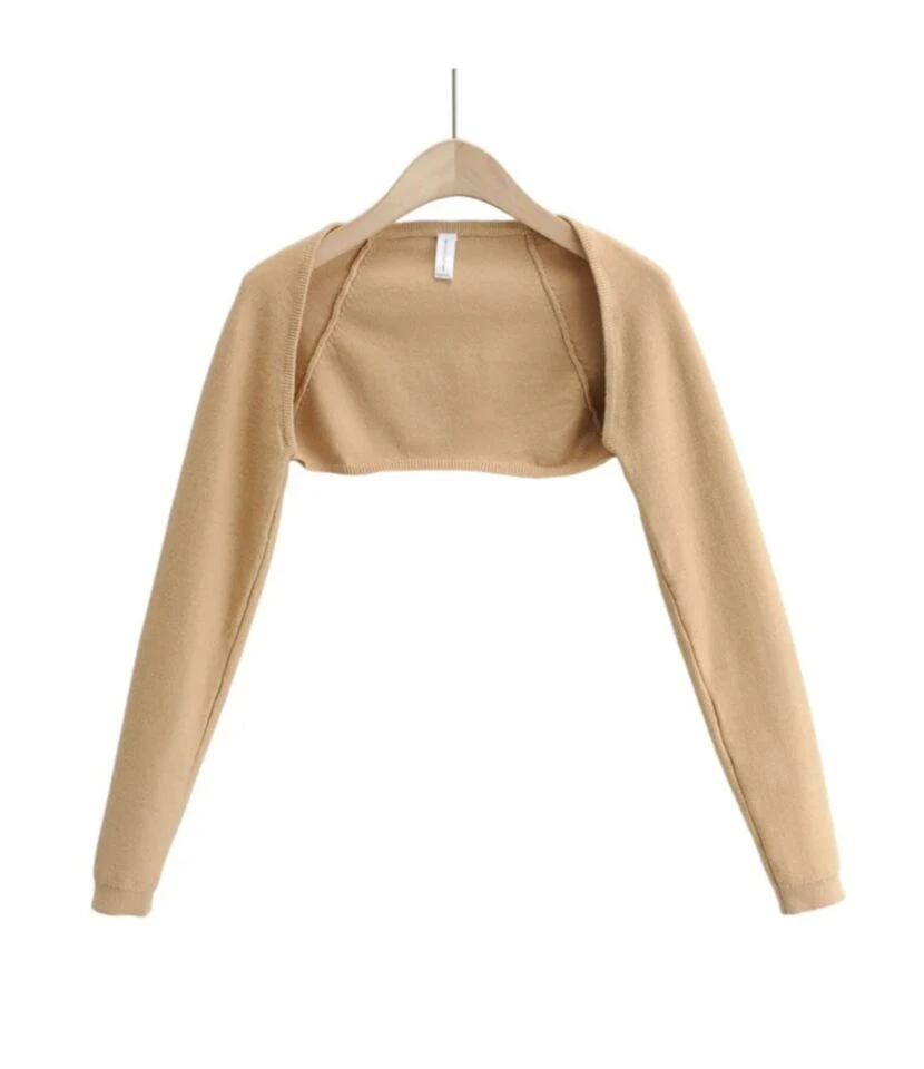 Two Pieces Jersey Set Crop Cardigan With Backless Halter Dress 10 Two Pieces Jersey Set Crop Cardigan With Backless Halter Dress - Image 8