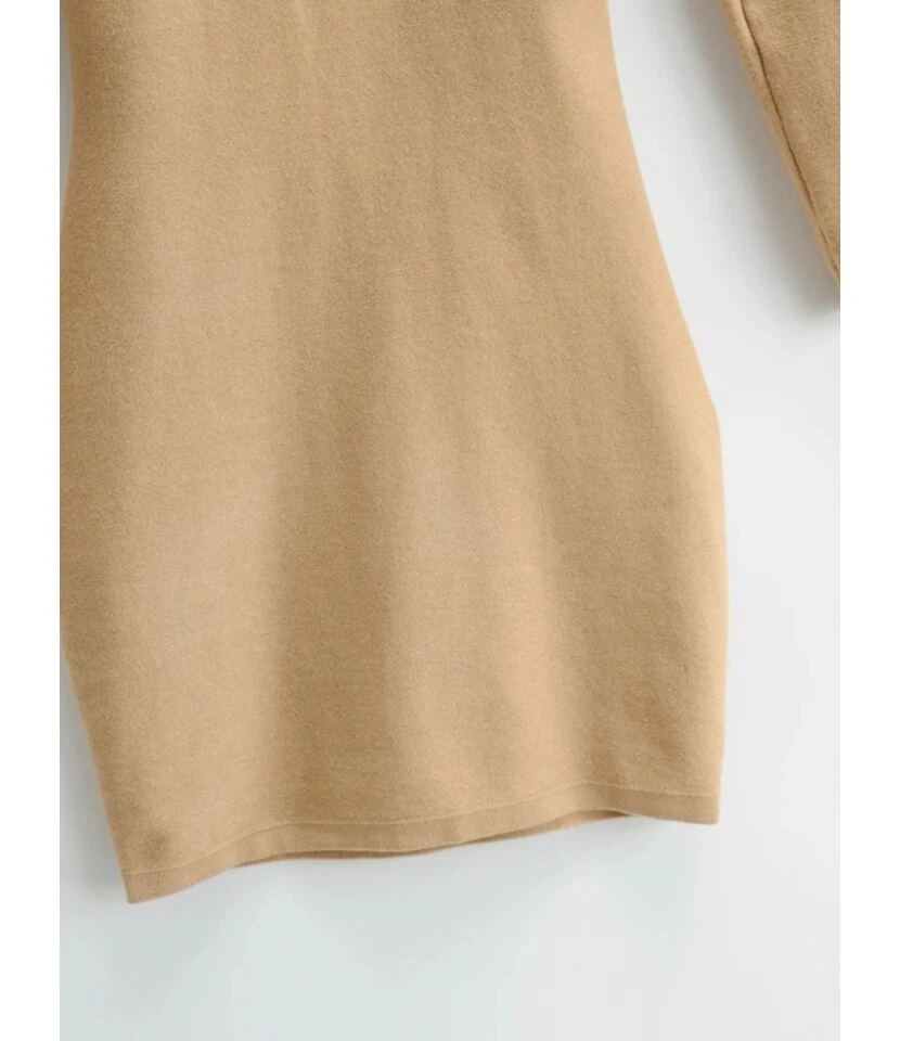 Two Pieces Jersey Set Crop Cardigan With Backless Halter Dress 14 Two Pieces Jersey Set Crop Cardigan With Backless Halter Dress - Image 12