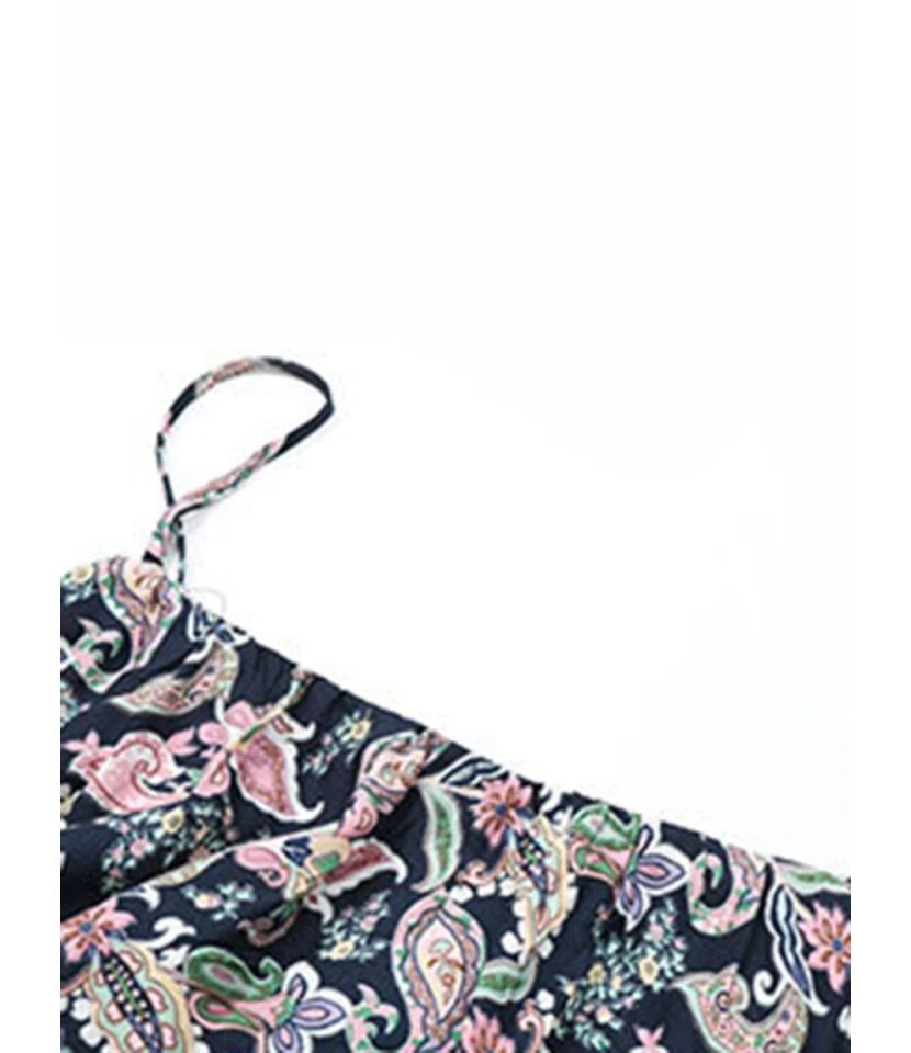 Sleeveless Ruffle Trim All-over Print Wide-legs Cami Jumpsuit 210524415 7 Sleeveless Ruffle Trim All-over Print Wide-legs Cami Jumpsuit 210524415 - Image 5