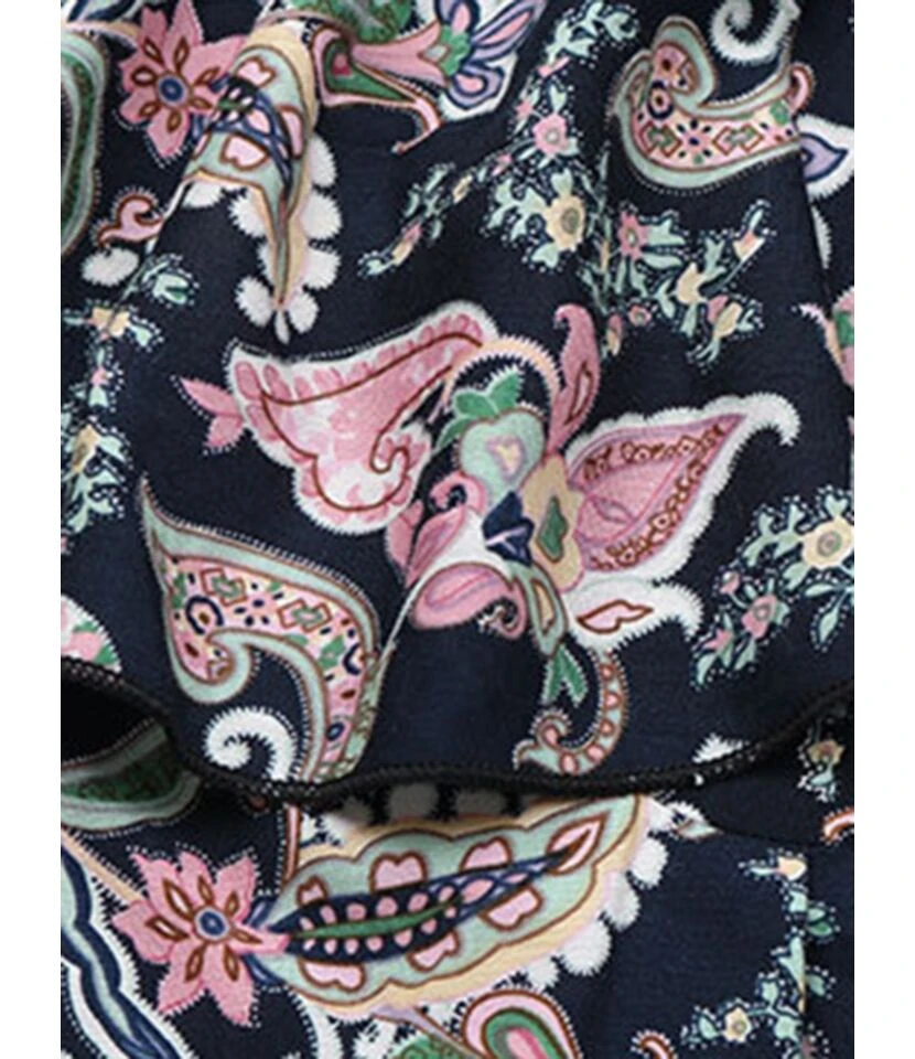 Sleeveless Ruffle Trim All-over Print Wide-legs Cami Jumpsuit 210524415 8 Sleeveless Ruffle Trim All-over Print Wide-legs Cami Jumpsuit 210524415 - Image 6