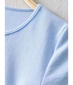 Solid Color Smock Lace-up Short Sleeve Bodycon Dress 210601979 15 Solid Color Smock Lace-up Short Sleeve Bodycon Dress 210601979 -NIKA Clothing Shop 210601979 4