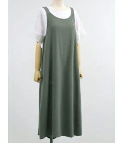 Plus Size Solid Color Casual Suspender Dress Wholesale 210602709 -NIKA Clothing Shop 210602709 7