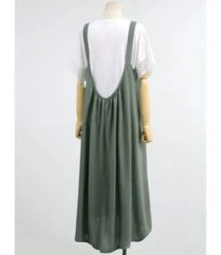 Plus Size Solid Color Casual Suspender Dress Wholesale 210602709 -NIKA Clothing Shop 210602709 8