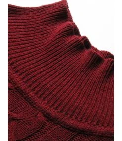 Mock Neck Jersey Sweater Dress Without Belt 210730369 -NIKA Clothing Shop 210730369 6