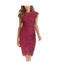 Sexy Solid Color Lace Embroidery Slim Hip Dresses Wholesale Dresses N5923090500002 -NIKA Clothing Shop 21150411469 401323235 5