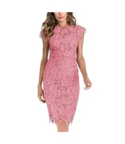 Sexy Solid Color Lace Embroidery Slim Hip Dresses Wholesale Dresses N5923090500002 -NIKA Clothing Shop 21226939463 401323235 5