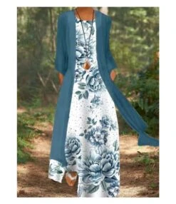 Printed Mid-Sleeve Loose Casual Coat & Maxi Dress Fashion Wholesale Womens 2 Piece Sets SD204468 -NIKA Clothing Shop 28f91d43 5a06 4af2 9734 9431547017da 23b43818297b2f0c19fef40bbced75e3