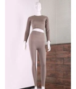 Four-piece Solid Color Stretch Sports Suit SO090013 -NIKA Clothing Shop 2 1