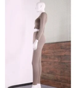 Four-piece Solid Color Stretch Sports Suit SO090013 -NIKA Clothing Shop 2 2