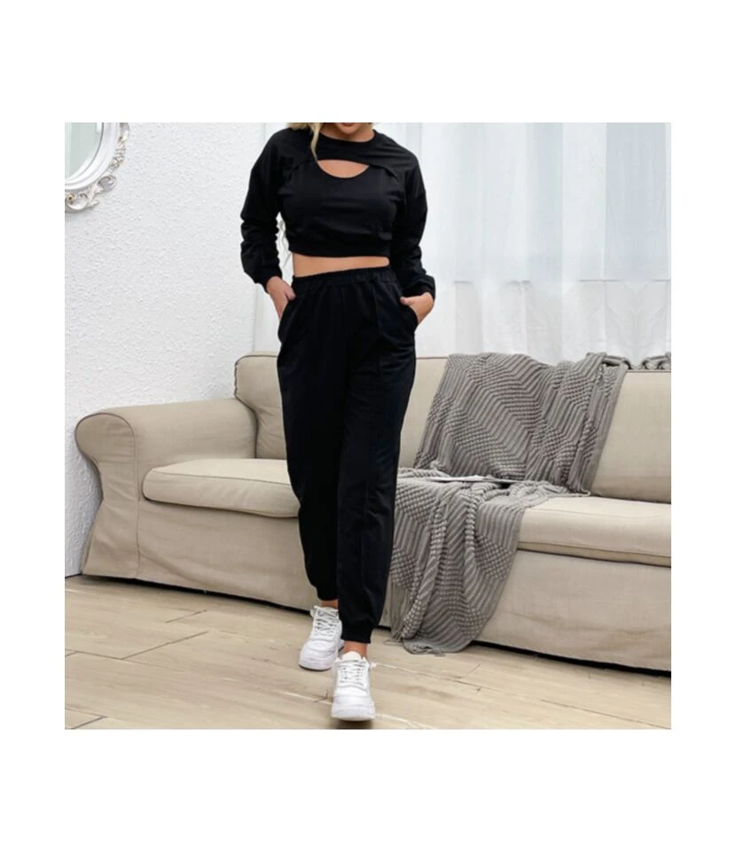 Wholesale 2pcs Women Sets Crop Top + Harem Pants SO160376 5 Wholesale 2pcs Women Sets Crop Top + Harem Pants SO160376 - Image 3