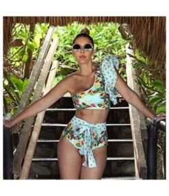 Printed Wide Ruffled Lace-Up 2pcs Bikini Sets Split Swimsuit Wholesale Womens Swimwear SSN534724 -NIKA Clothing Shop 30a9a8c3 096d 408b b29d d4477ef0efb6 f044c1852b7233f0996df8627f8277d6