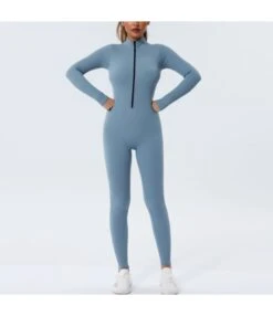 Seamless Yoga Tight Sports Long Sleeve Zipper Fitness Jumpsuit Wholesale Workout Clothes SJN538168 -NIKA Clothing Shop 32c6caa8 cd52 4af4 942b 7f2e3d21d476 47c3db0f561981861561599a68cd4311