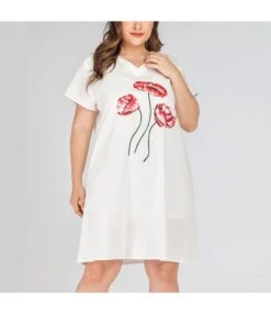 Flower Print Wholesale Plus Size T Shirt Dress SD200005 -NIKA Clothing Shop 33ced491 fb07 463e a872 7b4dc399a5ae C17F48BFCE3C4AB1103129FB2E85968C