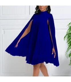 Fashion Chiffon Pullover Bat Sleeve Cape Dress Wholesale Dresses N5923080800076 -NIKA Clothing Shop 34239587242348db8e17b06200b3b966 6