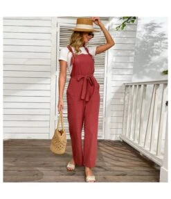 Women Plain Color Sleeveless Cotton Linen Wholesale Jumpsuits SJN580299 -NIKA Clothing Shop 38eec1cc 4275 4bb0 a815 f700d48bd96c 7acfe0a4862d7f5ddfb930df83583352