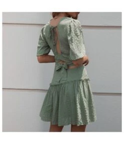 Sexy V-Neck Short-Sleeved Crop Tops & Mini A-Line Skirt Splicing Solid Color Wholesale Womens 2 Piece Sets SON561522 -NIKA Clothing Shop 39a4f598 6393 4b6b 9307 09d46cb42115 ee7aab6e1704ca3b557641e4c38a1f90