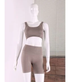 Four-piece Solid Color Stretch Sports Suit SO090013 -NIKA Clothing Shop 3 310