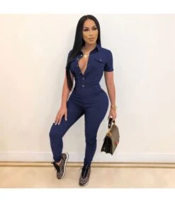 Women'S Lapel Button Short Sleeve Siamese Trousers Wholesale Jumpsuits SJN535113786 -NIKA Clothing Shop 3b1a76e7 1b7a 4dde b0bb 01807bff9166 O1CN01BDXG1E1GCtB7xrfsB 2834970587 0 cib