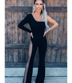 Mesh Stitching Rhinestone One-Shoulder Flared Women Jump-Suits Wholesale Jumpsuit SJ5118139 -NIKA Clothing Shop 4a42a1fd 626f 40d3 9a8c 1f20d7f10f21 75ef0a510499b055a91a1b793a353b3e
