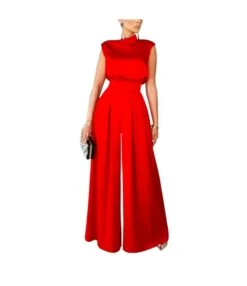 Solid Color High Neck Sleeveless Waist Jumpsuit (No Belt) Wholesale Womens Clothing N3823103000070 -NIKA Clothing Shop 4c6e569d66424ca8b2fbb0b5012146e9 5