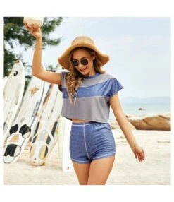 Colorblock Short Sleeve Tops & Boyshorts Womens Tankinis Three-Piece Swimsuit Wholesale Vendors SS183200 -NIKA Clothing Shop 4cd1277e 6f87 46b3 99da 0922cc6b81a9 73A28D8C0E040844BC09753F6E8C70EF
