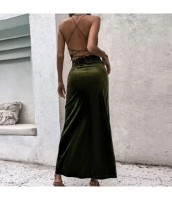 Women Fashion Sleeveless Halterneck Backless Slit Hem Wholesale Bodycon Dresses SD204257 -NIKA Clothing Shop 5399e44e 5292 4623 b379 0cb6018175f7 40761140449747a717fb140f57d02c8a