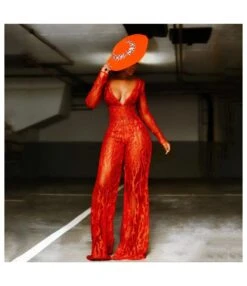 Sequin Deep V Bright Red Wide Leg Women Jump-Suits Wholesale Jumpsuit SJ5117485 -NIKA Clothing Shop 58296f32 40a1 456b 9da3 e386444c870c a0cd72f1c61781a73e16b96cf38416a1