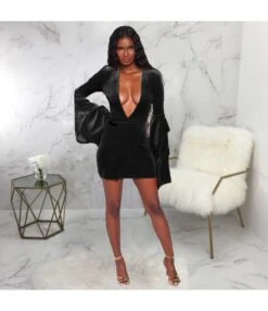 V Neck Sexy Bodycon Dresses Wholesale Dresses Black Dresses SD162594 -NIKA Clothing Shop 5838128f d40e 4009 80ed 4fcdc2b16015 C23FFC2DEBD5788559C903AD7CB0294F