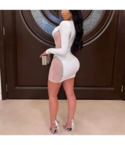 Deep V Neck Rhinestone Mesh Patchwork Bodycon Evening Dress SD030554 -NIKA Clothing Shop 5a1c9887 2212 47e8 acf1 c1b4bd7298e9 88790A8A950248C69433D959204FE983