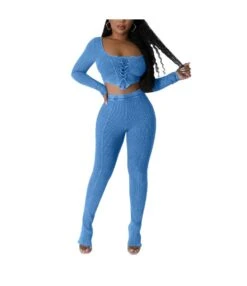 Square Neck Sexy Tight Pencil Pants Fashion Two Piece Set Wholesale Womens Clothing N3823103000105 -NIKA Clothing Shop 5ca9f6a7285244629f1db0ad0125990e 5