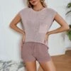 Loose Casual Solid Color Knitted Top Shorts Suit Wholesale Women'S Clothing -NIKA Clothing Shop 5e66faa2b09d475b9e93b01200b172ce 4