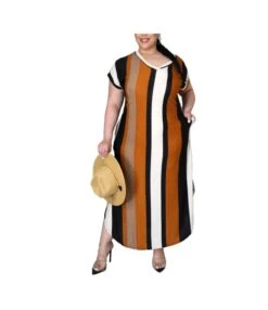 V Neck Striped Plus Size Maxi Dress SD130017 -NIKA Clothing Shop 620a58af 2d06 4975 be76 067a33f9ad42 310814B6B2BBFD4BC3A538EDCB3928D7